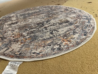 Karpet, meerkleurig, doorsnee 120 cm